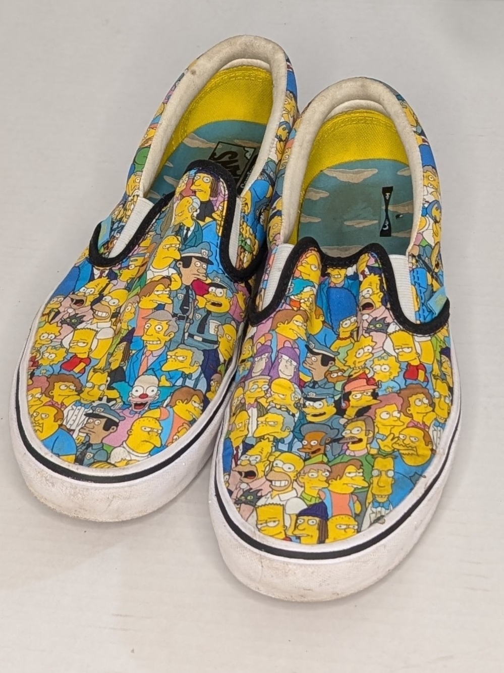 Vans x The Simpsons ComfyCush Slip-On Springfield Collage Men 7.5 Women 9